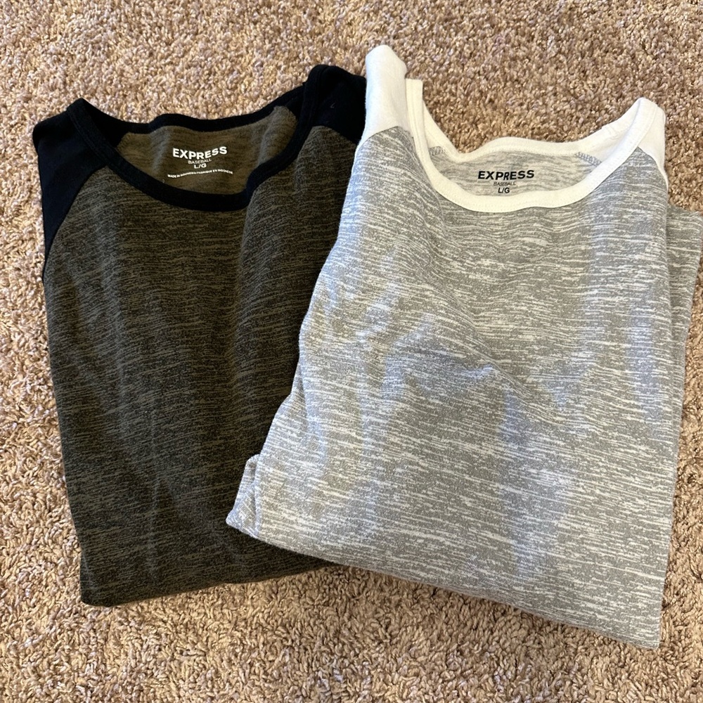 Express Mens baseball shirts